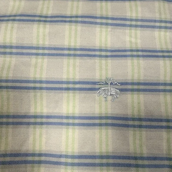 Brooks Brothers Shirt Mens XL Blue Green Plaid Madison Non Iron Button Down - Picture 3 of 11